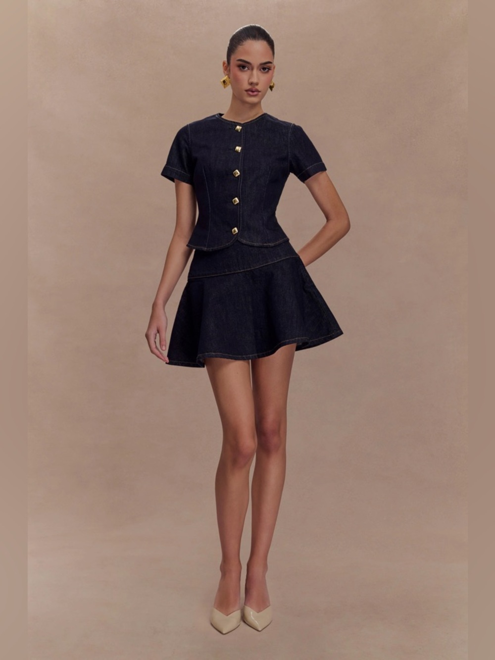 Meshki Two Piece Denim Set (NWT)